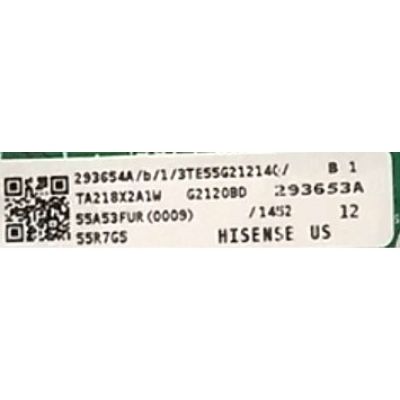 MAIN FUENTE ((COMBO)) PARA TV HISENSE 4K·UHD·HDR ((ROKU TV)) / NUMERO DE PARTE 293654 / RSAG7.820.10808/ROH / 293653 / 55AA53FUR(0009) / PANEL HD550Y1U62-T0L6\GM\CKD3A\ROH / DISPLAY PT550GS01-3 VER.2.3 / MODELO 55R7G5 - Imagen 2